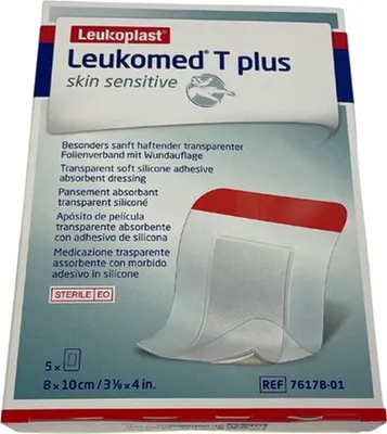 Immagine prodotto di Leukomed T plus skin sensitive sterile 8x10 cm 5 pz