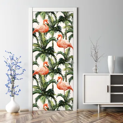 Produktbild von Dekorative Aufkleber selbstklebend Türaufkleber Türposter dekoration Blumen und Früchte 70 x 200 cm