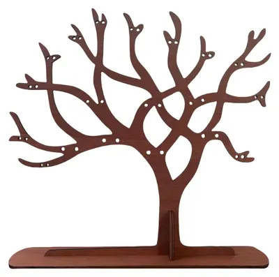 Produktbild von Holz-Schmuckhalter mit Baumdesign, 24 x 20 cm