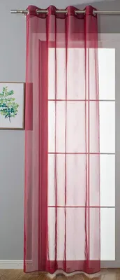 Produktbild von Ösenvorhang Transparent 225x140 cm Bordeaux Gardine Stores Vorhang 20332-cn
