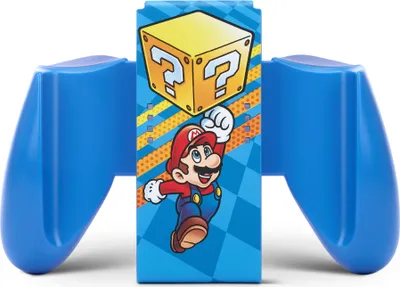 Zdjęcie produktu dla PowerA Switch Comfort Grip JoyCon Mario Mystery Block - ergonomiczny uchwyt kontrolera do Nintendo Switch i Switch OLED
