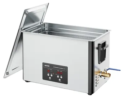 Image de VEVOR 30 L Nettoyeur à ultrasons, nettoyeur professionnel à ultrasons avec panier de nettoyage & affichage digital, 480 W acier inoxydable 40 kHz Nettoyeur industriel pour pièces Carburateur Instruments