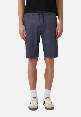 Image de Shorts pour hommes s.Oliver, modèle Phoenix, ceinture élastique avec cordon de serrage, couleur bleu