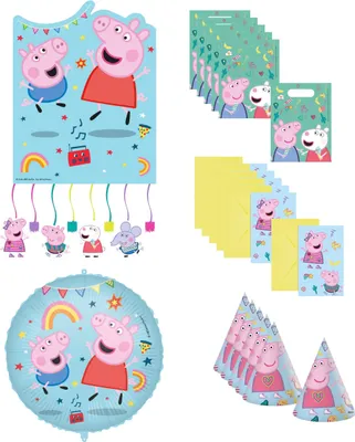 Produktbild von 20-tlg. Peppa Pig Party Set für Kindergeburtstag