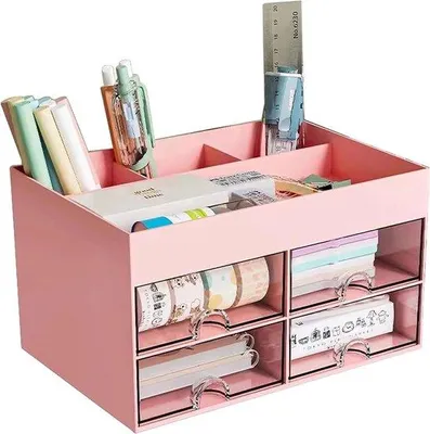 Productafbeelding van Famanu bureau-organizer met 4 lades - wit