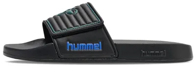 Produktbild von Hummel Pool Slide Bee VC Badeschuhe Badelatschen Badeschlappen schwarz/grün/blau 233007-2267, Schuhgröße:41 EU