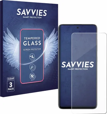 Produktbild von 3x Savvies Schutzglas für Samsung Galaxy A51 5G / A51 Displayschutz 9H Glas klar transparent