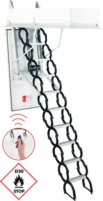 Produktbild von Minka Bodentreppe Type 18 Univers brandhemmend 120x70cm mit U-Wert 1,3 W/m2K Raumhöhe 290-315cm