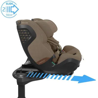 Produktbild von Maxi-Cosi Pearl XL Slide Pro Kindersitz für alle Altersgruppen mit SLIDETECH®2 für einfachen Zugang, Sicherheit und Komfort, Authentic Truffle