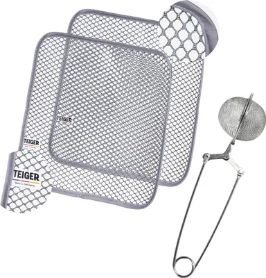 Produktbild von Back Bundle: 2 x Teiger Teigreinigungstuch (Doppelpack) + Feinsieb, Teiger Tuch, Spültuch, Putztuch