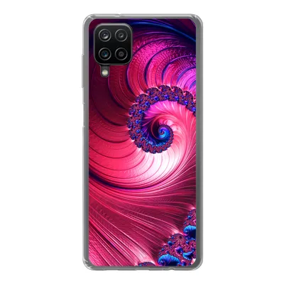 Produktbild von MuchoWow® Handyhülle Schutzhülle Hülle für Samsung Galaxy A12 Spirale - Abstrakt - Farben Silikon Softcase Handy Hülle - Bild