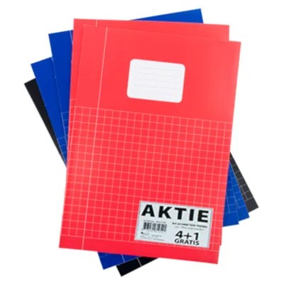 Produktbild von notizbuch A4 Quadrate 10mm Papier 5 Stück