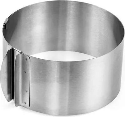 Produktbild von Tortenrand h=8cm verstellbar 16-30 cm mit Skala für Kuchenform