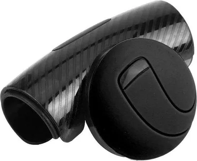 Image de Bouton deuniversel pour volant, boule noire et bleue, utilisation universelle
