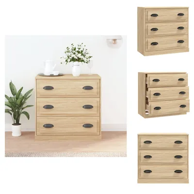 Imagen del producto de vidaXL Mueble aparador Sonoma, roble, 70x35,5x67,5 cm, material de madera - Aparadores
