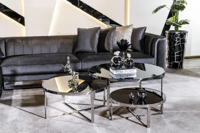 Produktbild von Ecksofa L-form Couchtisch Beistelltisch 3tlg Set Polster Wohnlandschaft
