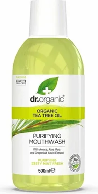 Produktbild von Dr. Organic Dr Organic Tea Tree Mouthwash 500ml