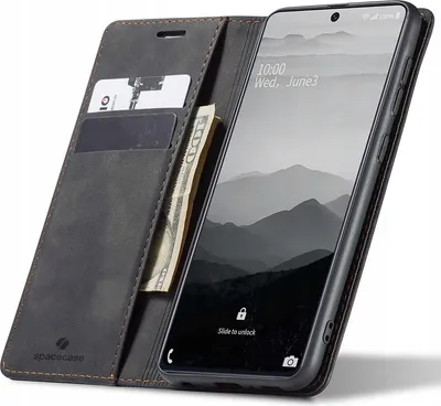 Immagine prodotto di SPACECASE Custodia a portafoglio per Galaxy A71 Nero