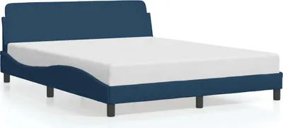 Immagine prodotto di vidaXL Struttura letto con testiera "Dover" blu 160x200 cm in tessuto
