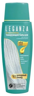 Imagen del producto de Leganza, bálsamo tintante para el cabello, tono rubio frío 93, 150 ml
