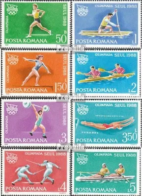Produktbild von Briefmarken Rumänien 1988 Mi 4475-4482 (kompl.Ausg.) postfrisch Olymp.Sommerspiele Seoul 88