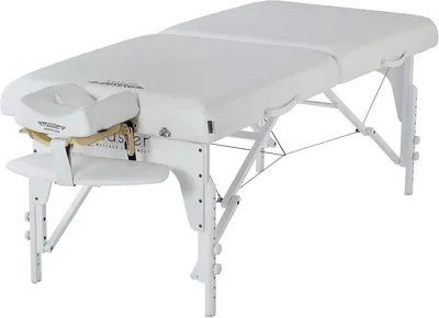 Obrázek produktu pro Mobilní masážní lehátko, 71 cm, skládací masážní lehátko, masážní křeslo, kosmetické lehátko, přenosné kosmetické lehátko, barva: bílá