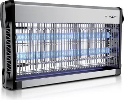 Produktbild von V-TAC 11181 Elektronischer Insektenvernichter 'V-TAC 3230' 30W, schlankes Design, UV-Rhren, Ein--Ausschalter, abnehmbare Schale, chemikalienfrei