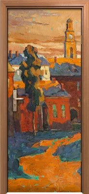 Produktbild von Türposter 80x200 cm Türaufkleber Türtapete Türfolie Klebefolie Foto Landschafts Architektur Stadt
