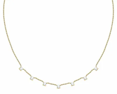 Immagine prodotto di Collana da donna placcata oro con zirconi Tesori SAIW309