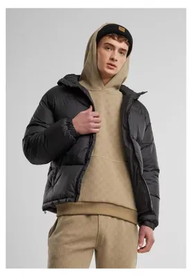Produktbild von Urban Classics Winterjacke Herren Basic Puffer Jacket With Hood schwarz L