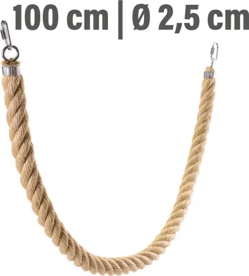 Produktbild von Lina aus Sisal, 100 x 2,5 cm – Robustes und sicheres Zubehör für jeden Käfig von kleinen und mittelgroßen Papageien