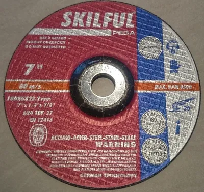 Imagen del producto de Discos de corte de 180 mm, acero inoxidable, alta resistencia al desgaste, para trabajos de metalurgia
