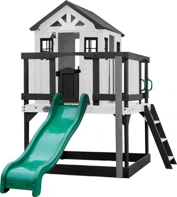 Image de Backyard Discovery Sweetwater Heights, Aire De Jeux En Bois | Cabane Extérieur Bois Enfant | Maisonnette Exterieur Avec Cuisine, Toboggan, Bac À