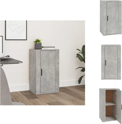 Obrázek produktu pro vidaXL Příborník betonový šedý 40x33x70 cm materiál na bázi dřeva - Příborníky