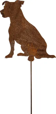 Produktbild von Gartenstecker Hund Edelrost Gartendekoration Beetstecker