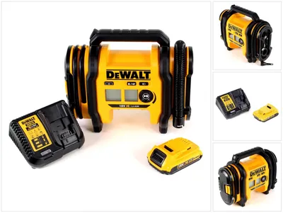 Zdjęcie produktu dla DeWalt DCC 018 N Akumulatorowa sprężarka powietrza 18V 11bar KFZ + 1x akumulator 2,0Ah + ładowarka