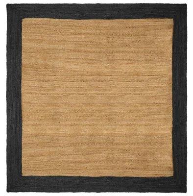 Produktbild von vidaXL Bereichsteppiche Dunkelgrau 200 x 200 cm Jute