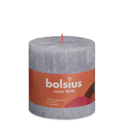 Produktbild von Bolsius Rustik Stumpenkerze gefrorener Lavendel 100/100mm