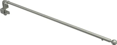 Produktbild von Interdeco Schwenkstange, schwenkbare ausziehbare Gardinenstange Chrom matt, Typ Cassina, 60-100 cm