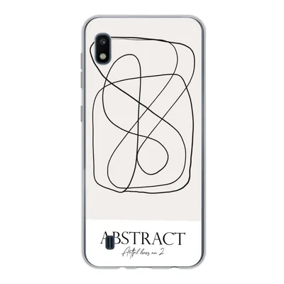 Produktbild von MuchoWow® Handyhülle Schutzhülle Hülle für Samsung Galaxy A10 Kunst - Linienkunst - Abstrakt Silikon Softcase Handy Hülle - Schutzhülle