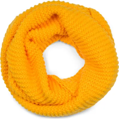 Produktbild von styleBREAKER Uni Strick Loop Schal Einfarbig mit Wellenmuster, warmer Winter Strickschal, Schlauchschal 01018169