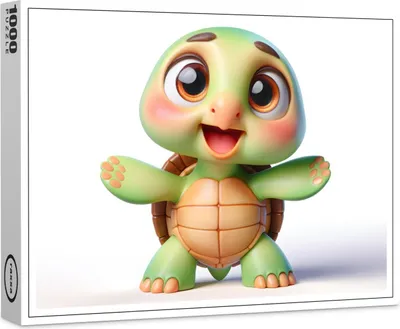 Image de Puzzle haut de gamme raxxa « Bébé tortue », 1 000 pièces