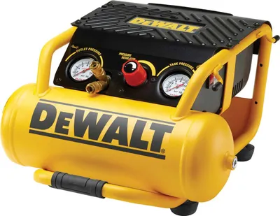 Image de Compresseur mobile DeWALT DPC10RC-QS 2 CV 10 L portable et robuste pour une utilisation sur les chantiers, avec tuyau d'air de 10 mètres