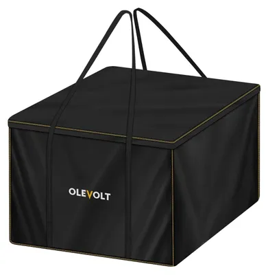 Productafbeelding van Beschermhoes voor tuinmeubelkussens, 600D Oxford, 80x80x60 cm, waterdicht, geschikt voor tuinmeubels
