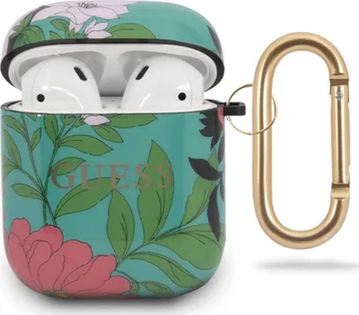 Immagine prodotto di Guess Guaca2Tpubkfl01 Airpods 1/2 Cover Zielony/Verde N.1 Flower Collection