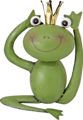 Produktbild von TrendLine Dekofigur Frosch Metall 27 x 21 cm grün