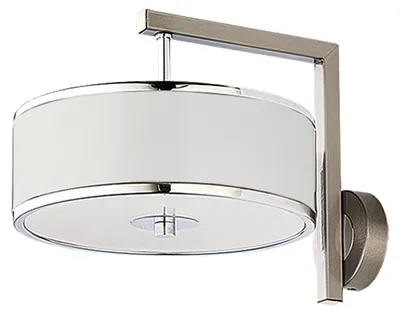 Produktbild von JUPITER Wandleuchte JAZZ Modern 1-flammig E14 Chrom Weiß Stahl Plexi Wandlampe Flur Wohnzimmer