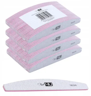 Image de Nail4U Lime à Ongles Basic Demi-lune 180/240 (100 pcs)