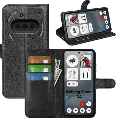 Produktbild von Klapphülle mit Kartenfächern, Standfunktion und Magnetverschluss,Hülle für Nothing Phone 3A