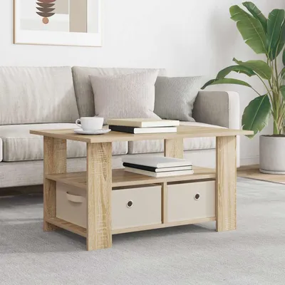 Produktbild von Couchtisch Sonoma-Eiche 77 x 55 x 42 cm Holzwerkstoff - Couchtische DE1508